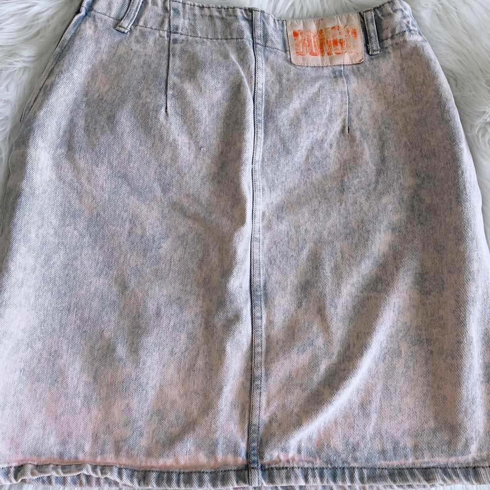 Vintage BONGO 80’s Acid Wash Jean/Denim Skirt Size 13